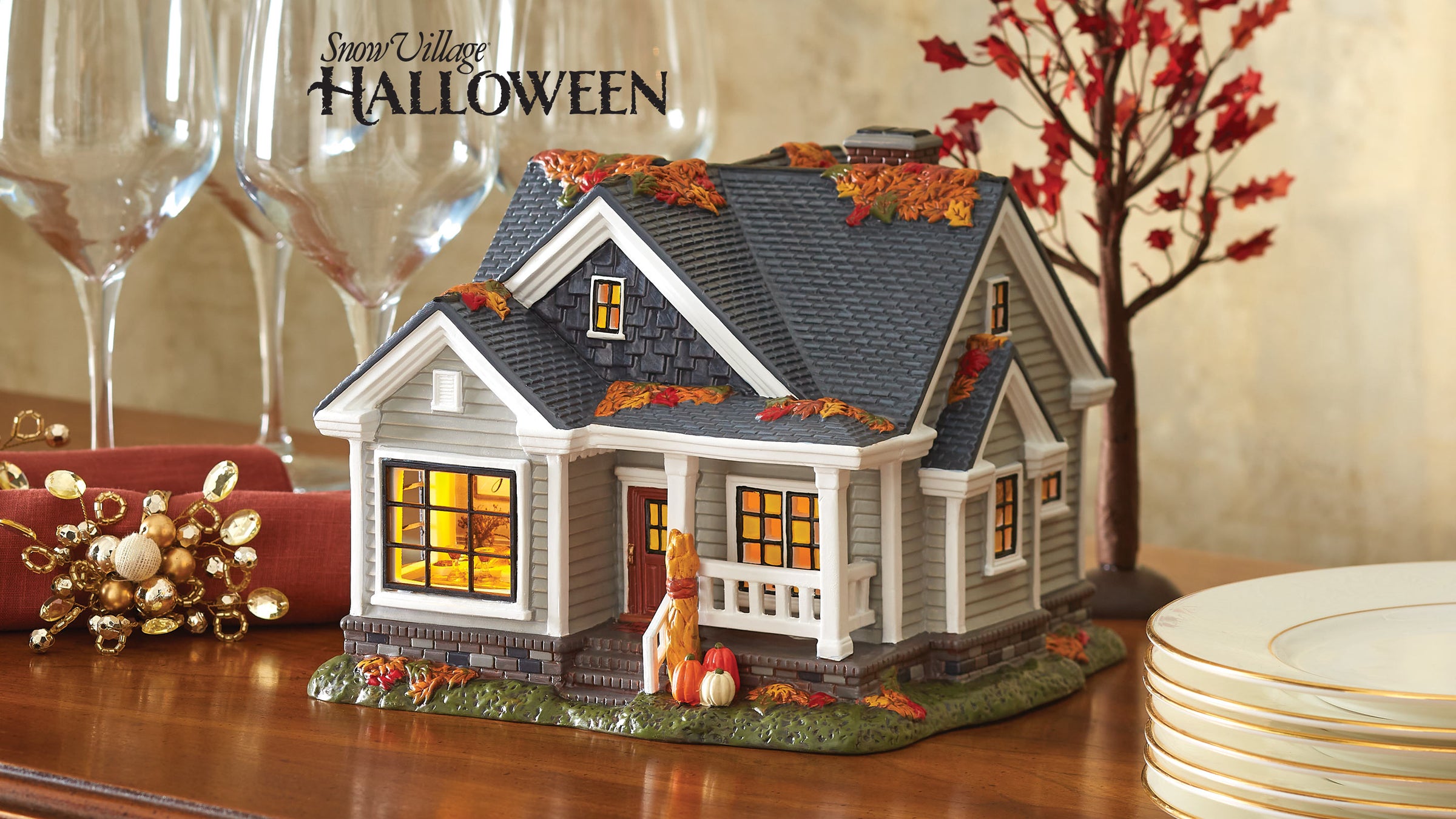 Snow Village Halloween Collection